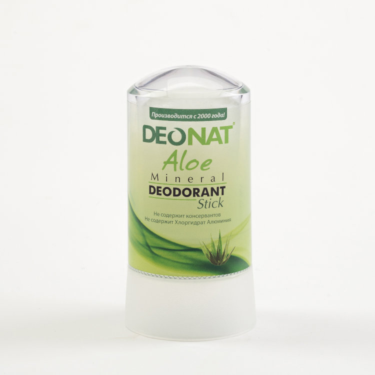 Натуральный минеральный дезодорант с экстрактом Алоэ-Глицерин Deonat Таиланд