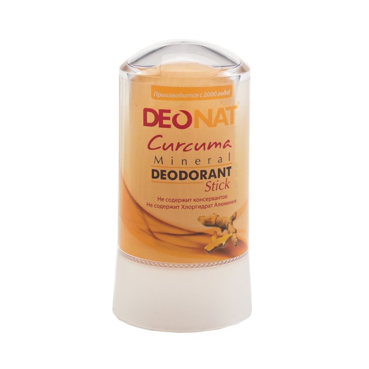 Натуральный минеральный дезодорант с экстрактом Куркумы Deonat Таиланд